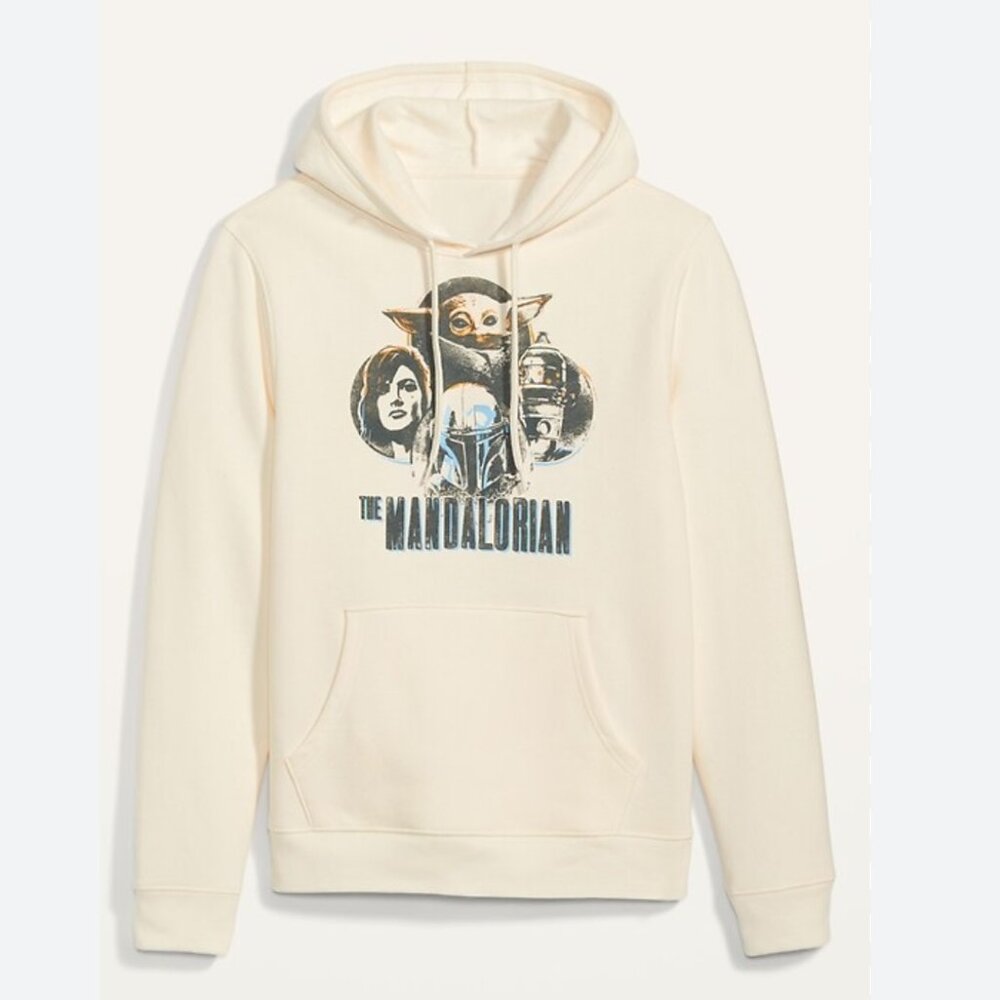 Star Wars "The Mandalorian" Graphic Pull Over Hoodie Size M NWT!